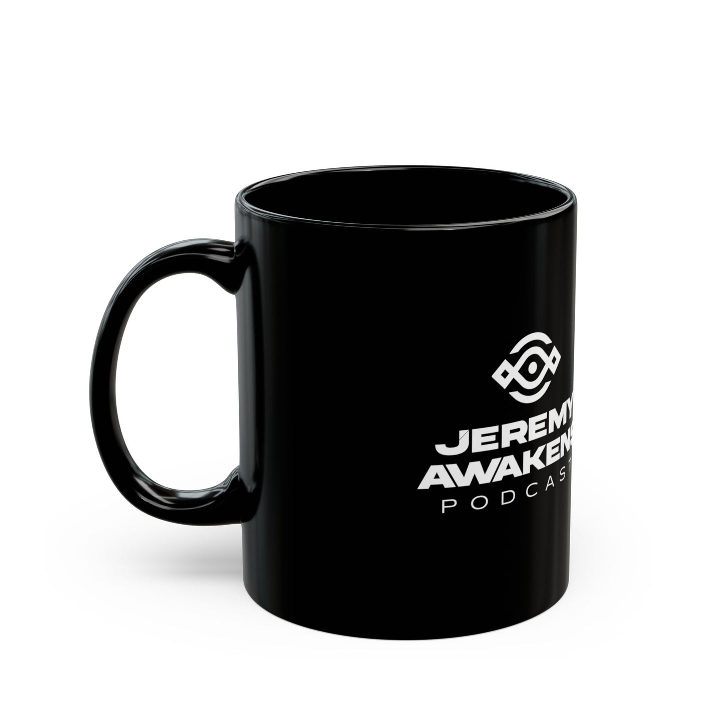 Jeremy Awakens Podcast Black Mug — 11oz/15oz Coffee Cup