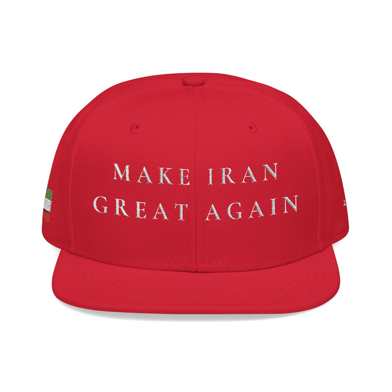 Embroidered 'Make Iran Great Again' Snap Back Cap