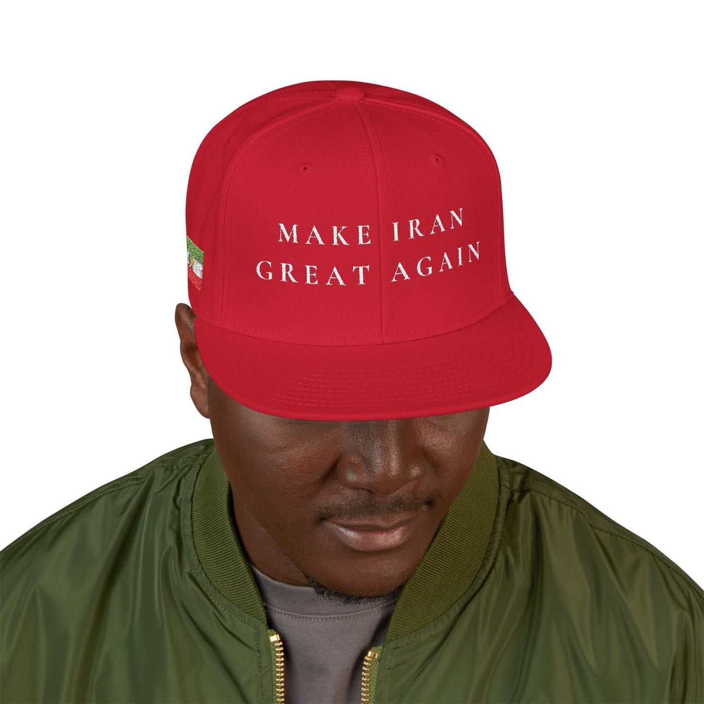 Embroidered 'Make Iran Great Again' Snap Back Cap