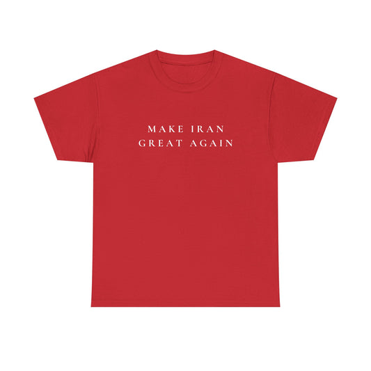 Make Iran Great Again T‑Shirt — Lion & Sun Persian Pride Tee