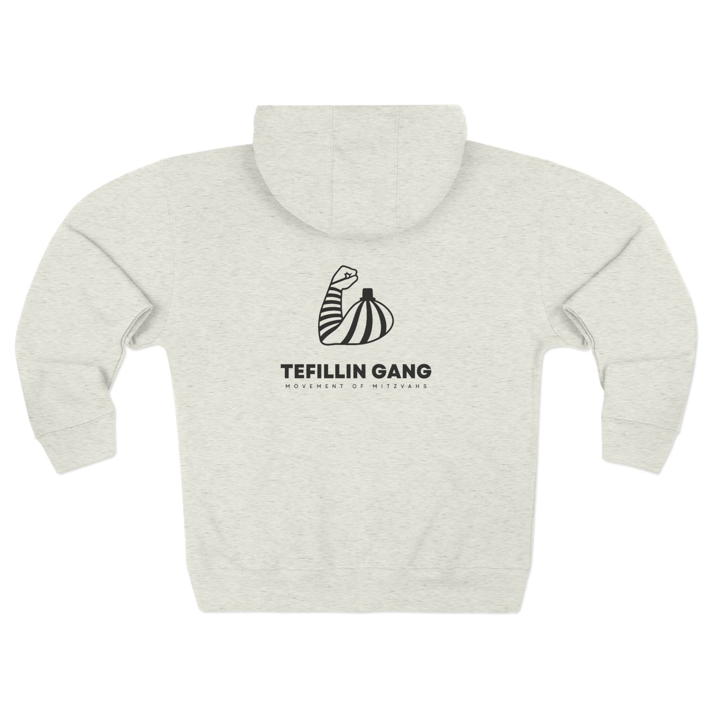 Tefillin Gang Zip Hoodie — Jewish Prayer Tefillin Design